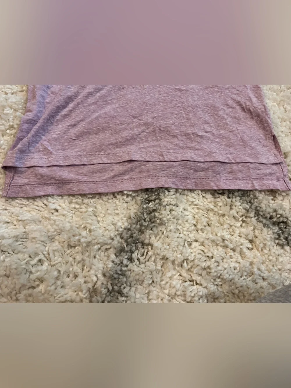 J. Crew Women's V-Neck Pocket Tee in Dusty Mauve